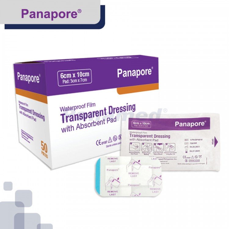 Panapore Transparent Dressing w/ Pad 6x10cm sold by 50s